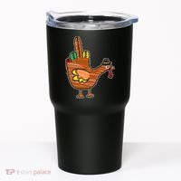 Thanksgiving Turkey Bird Middle Finger Tumbler thumb 0