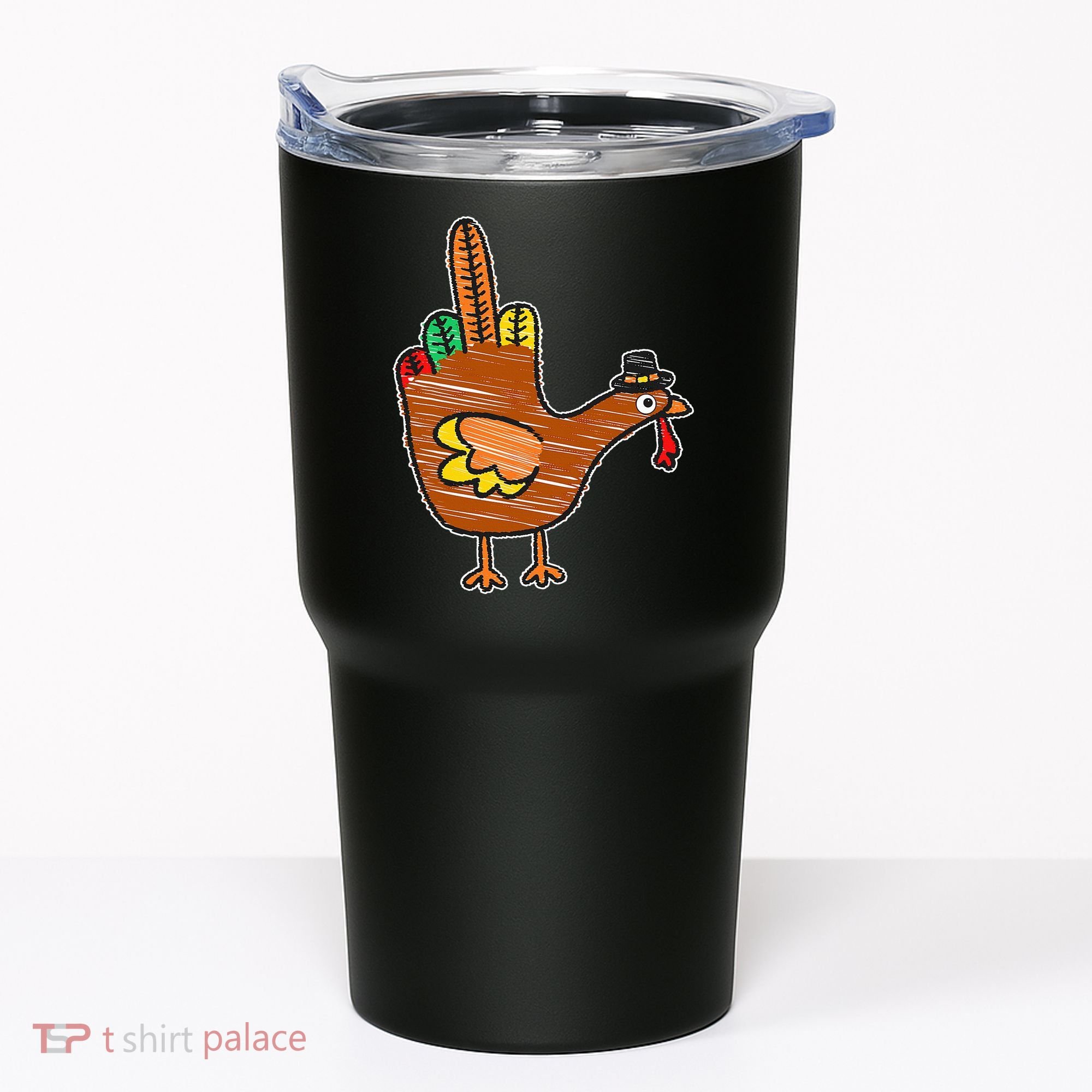Thanksgiving Turkey Bird Middle Finger Tumbler