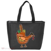 Thanksgiving Turkey Bird Middle Finger Tote Bag thumb 0
