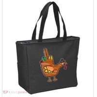 Thanksgiving Turkey Bird Middle Finger Tote Bag thumb 2