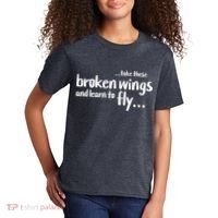 Take These Broken Wings And Learn To Fly Kids T-Shirt thumb 2