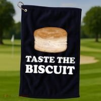 Taste The Biscuit Golf Towel thumb 1