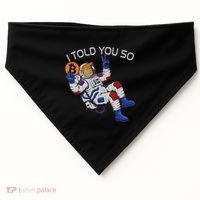 Thanks Trump Bitcoin I Told You So Joke Investment Squad USA-Made Doggie Bandana thumb 0