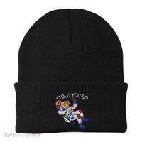 Thanks Trump Bitcoin I Told You So Joke Investment Squad Beanie thumb 0
