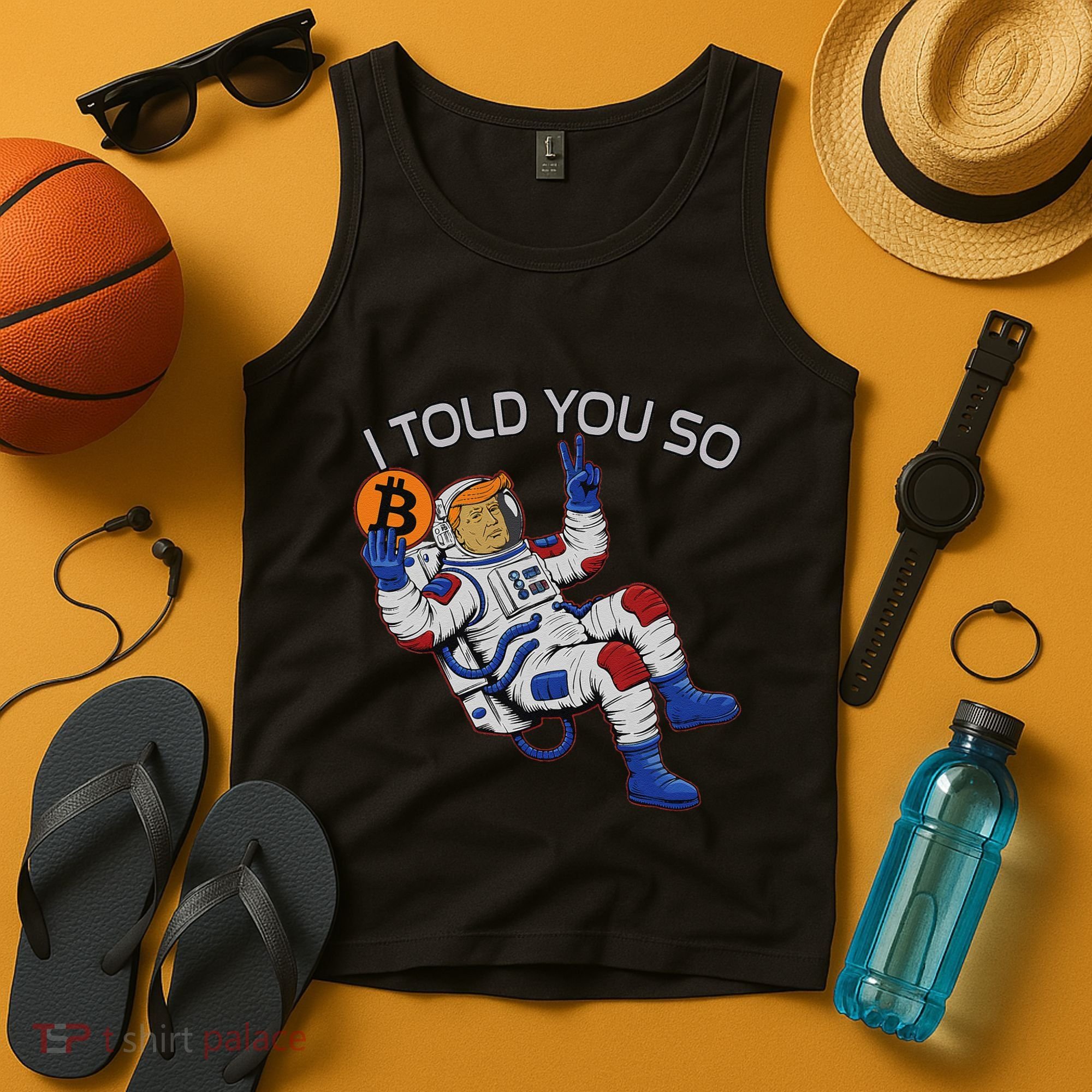 Thanks Trump Bitcoin I Told You So Joke Investment Squad Tank Top
