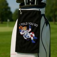 Thanks Trump Bitcoin I Told You So Joke Investment Squad Golf Towel thumb 2