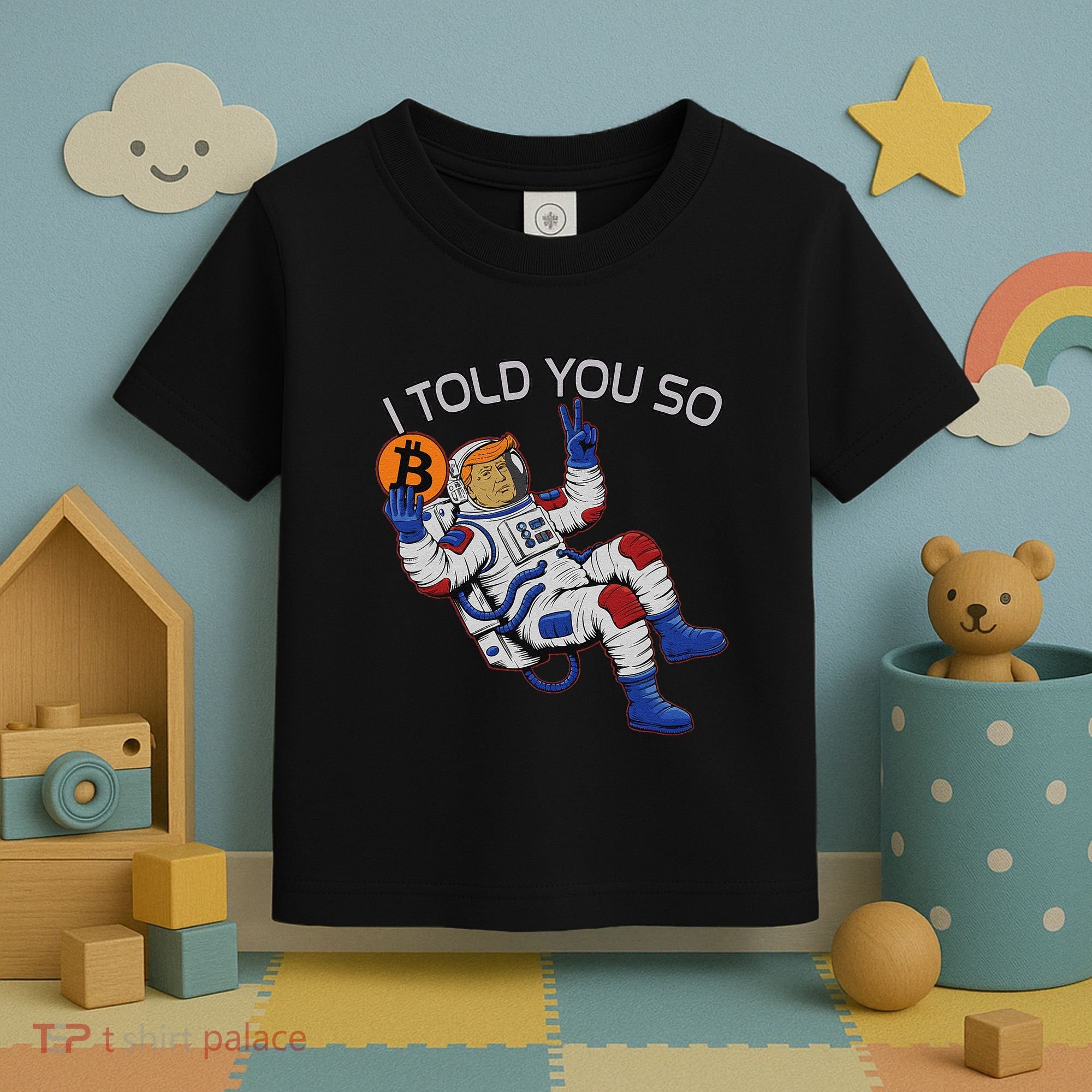 Thanks Trump Bitcoin I Told You So Joke Investment Squad Toddler T-Shirt