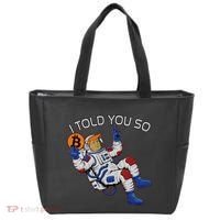 Thanks Trump Bitcoin I Told You So Joke Investment Squad Tote Bag thumb 0