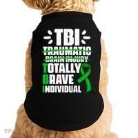 TBI Totally Brave Individual Traumatic Brain Injury Survivor Doggie Tank thumb 0