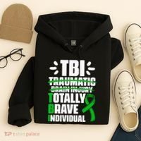TBI Totally Brave Individual Traumatic Brain Injury Survivor Hoodie thumb 4