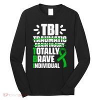 TBI Totally Brave Individual Traumatic Brain Injury Survivor Long Sleeve Shirt thumb 0
