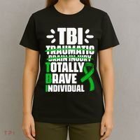 TBI Totally Brave Individual Traumatic Brain Injury Survivor T-Shirt thumb 4