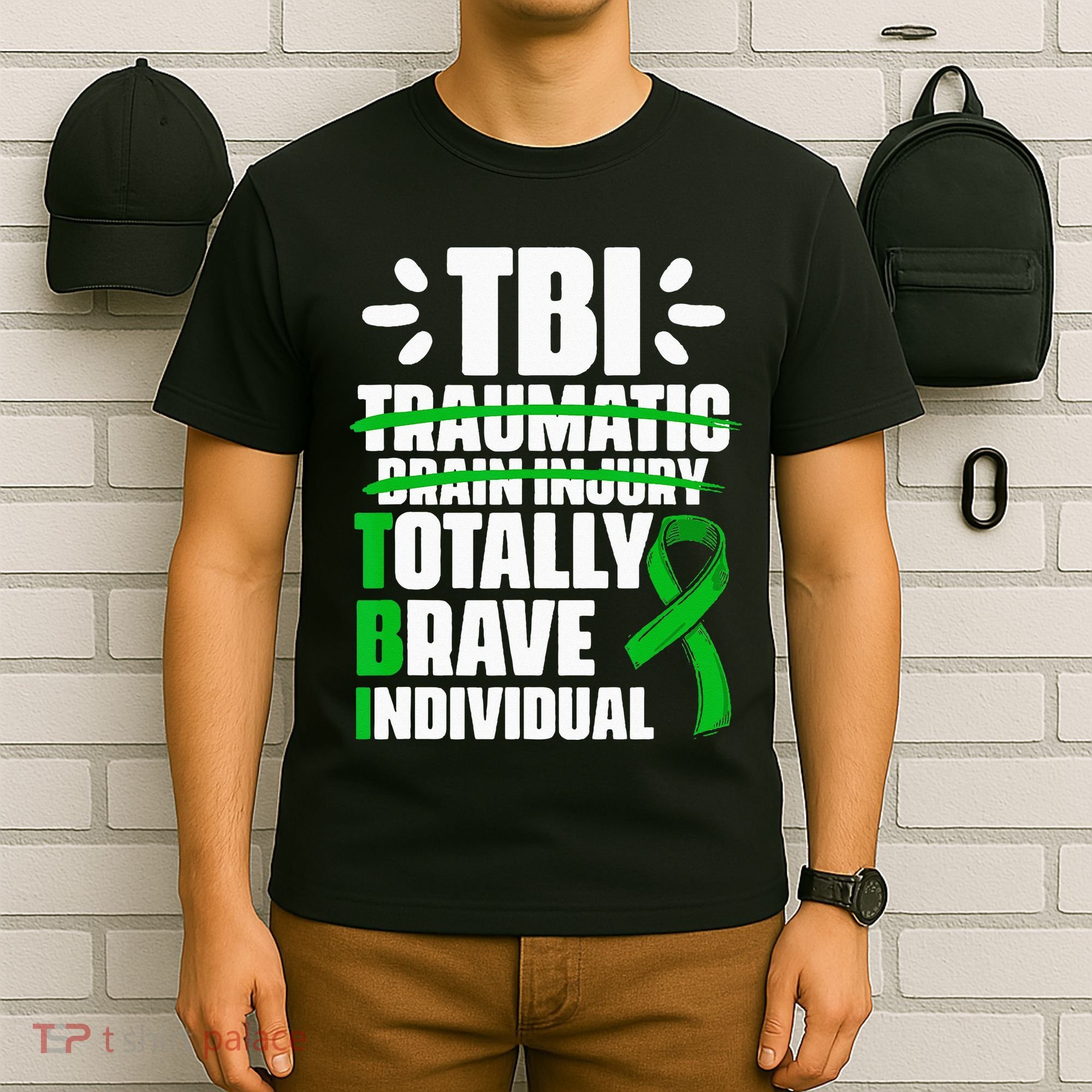 TBI Totally Brave Individual Traumatic Brain Injury Survivor T-Shirt