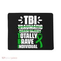 TBI Totally Brave Individual Traumatic Brain Injury Survivor Mousepad thumb 0