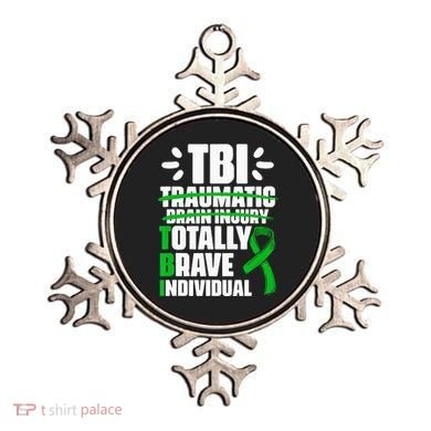 TBI Totally Brave Individual Traumatic Brain Injury Survivor Ornament