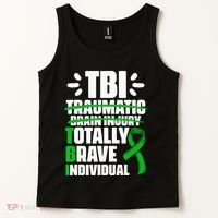 TBI Totally Brave Individual Traumatic Brain Injury Survivor Tank Top thumb 2