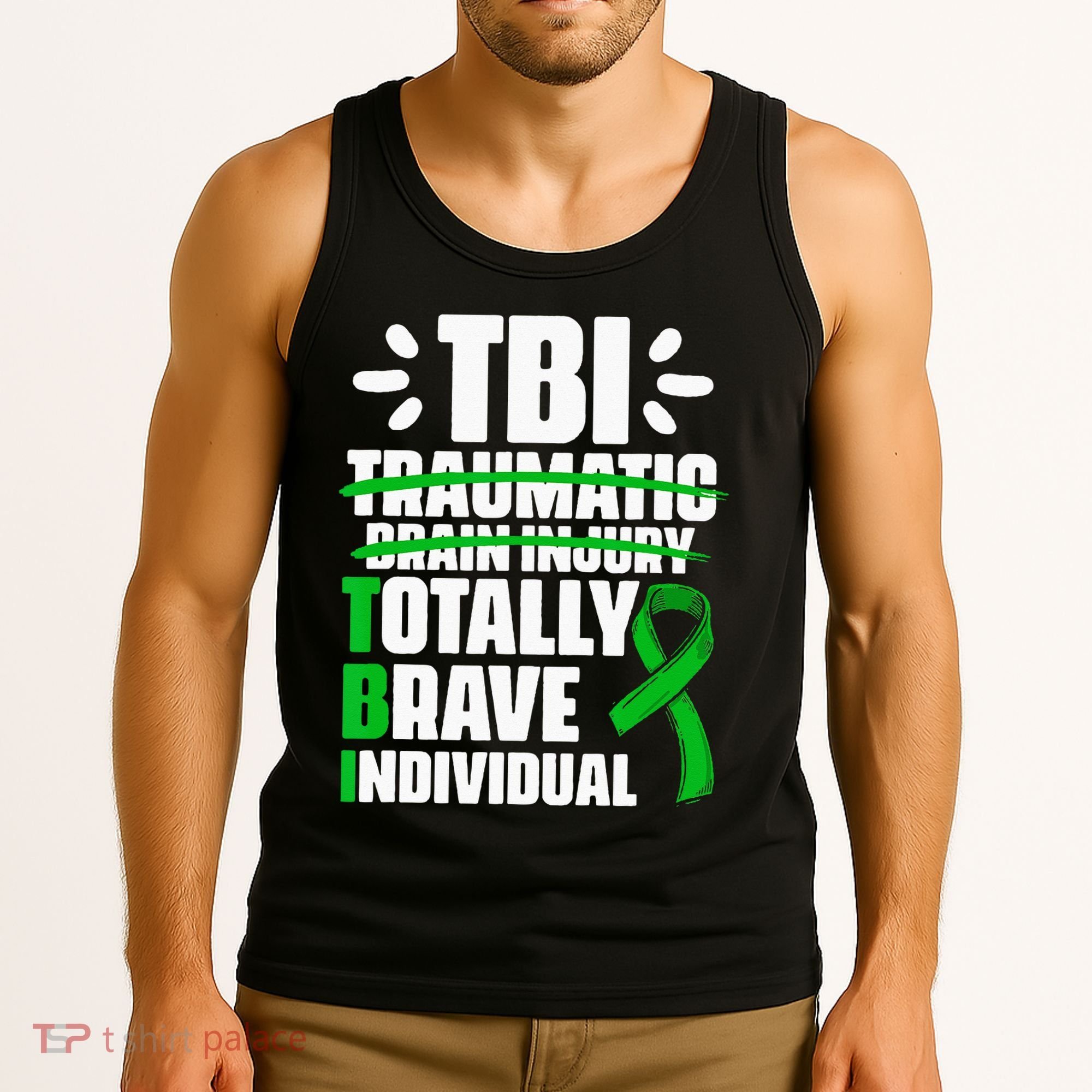TBI Totally Brave Individual Traumatic Brain Injury Survivor Tank Top