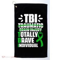 TBI Totally Brave Individual Traumatic Brain Injury Survivor Golf Towel thumb 0