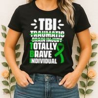 TBI Totally Brave Individual Traumatic Brain Injury Survivor Women's T-Shirt thumb 2