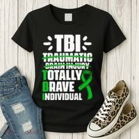 TBI Totally Brave Individual Traumatic Brain Injury Survivor Women's T-Shirt thumb 3