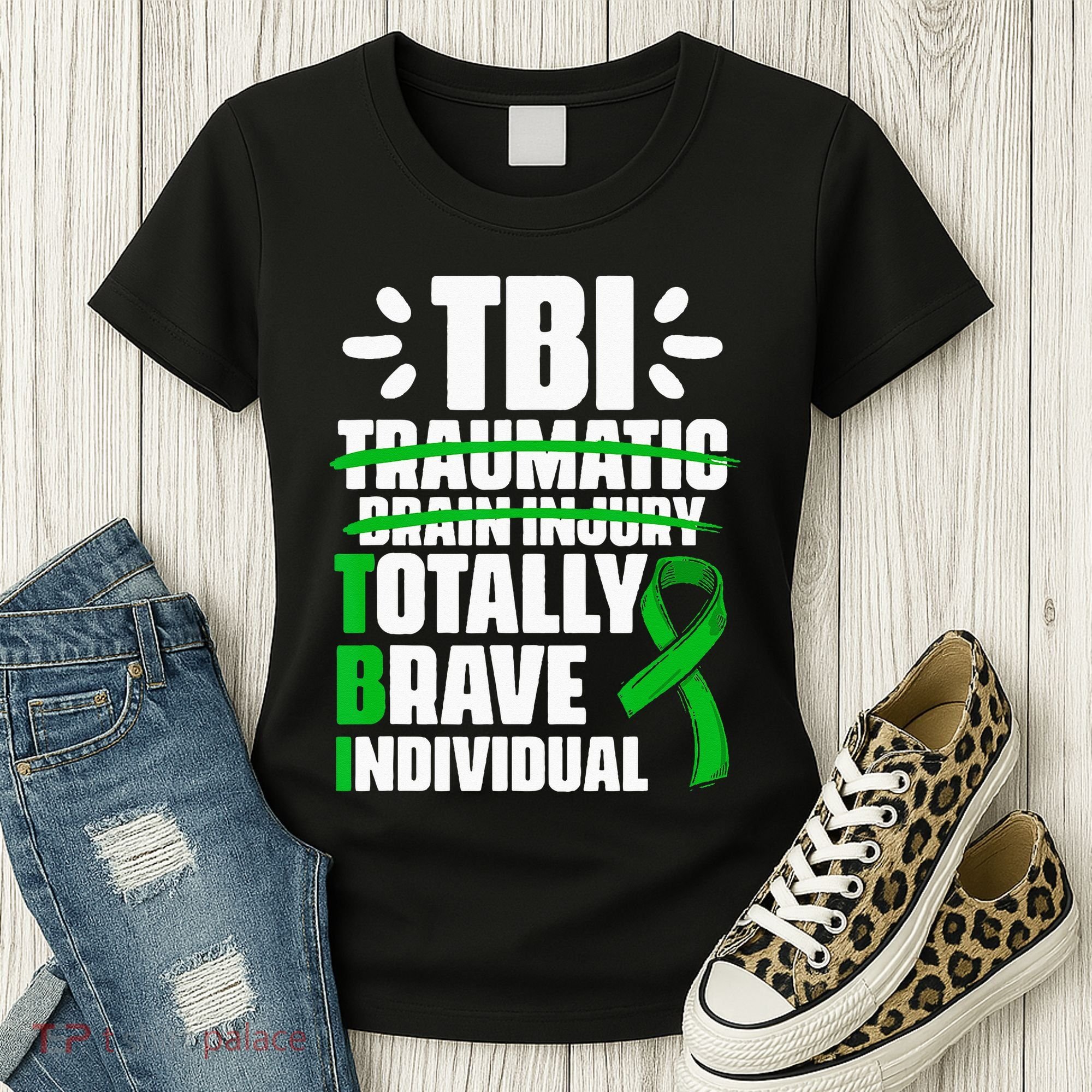 TBI Totally Brave Individual Traumatic Brain Injury Survivor Women's T-Shirt