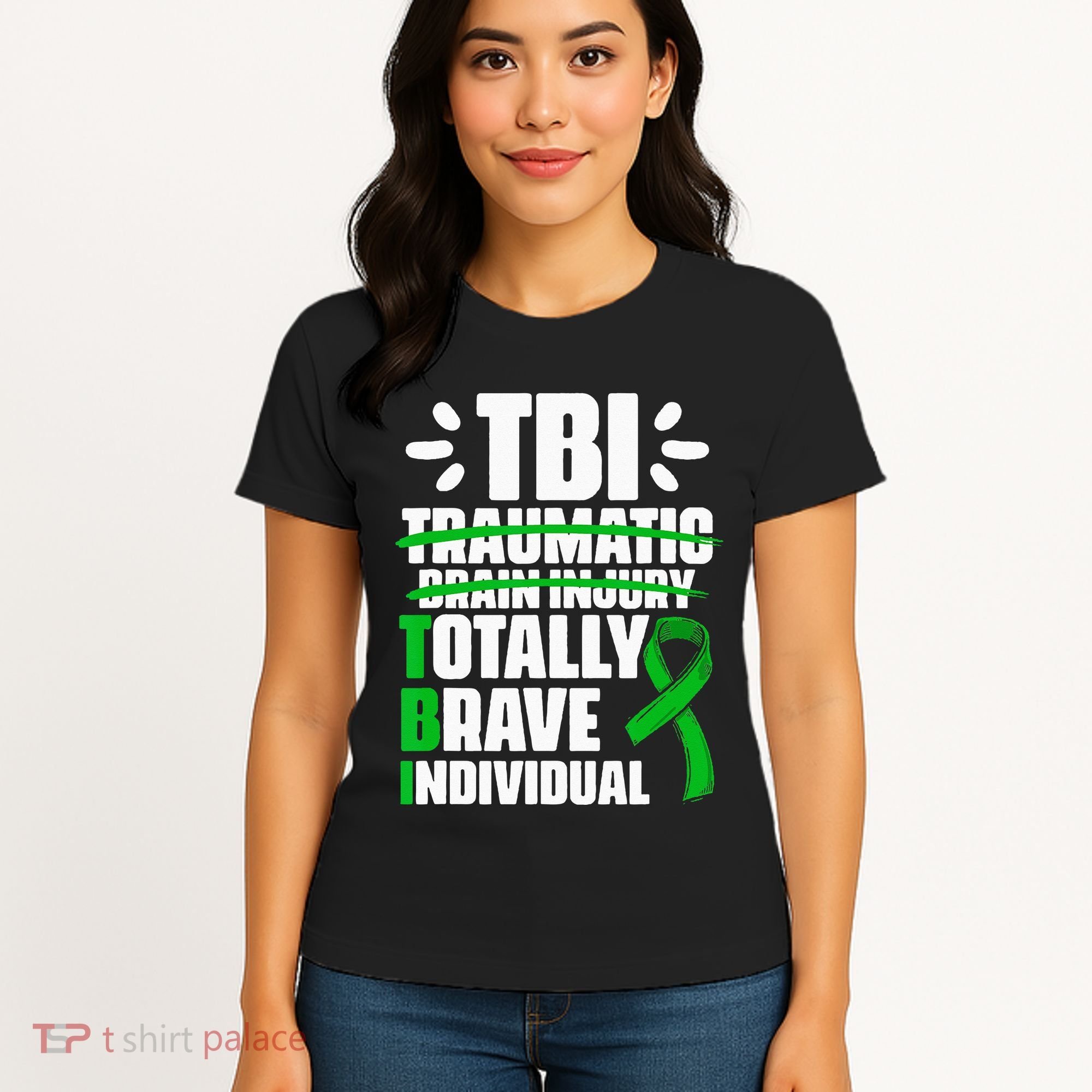 TBI Totally Brave Individual Traumatic Brain Injury Survivor Women's T-Shirt