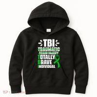 TBI Totally Brave Individual Traumatic Brain Injury Survivor Kids Hoodie thumb 0