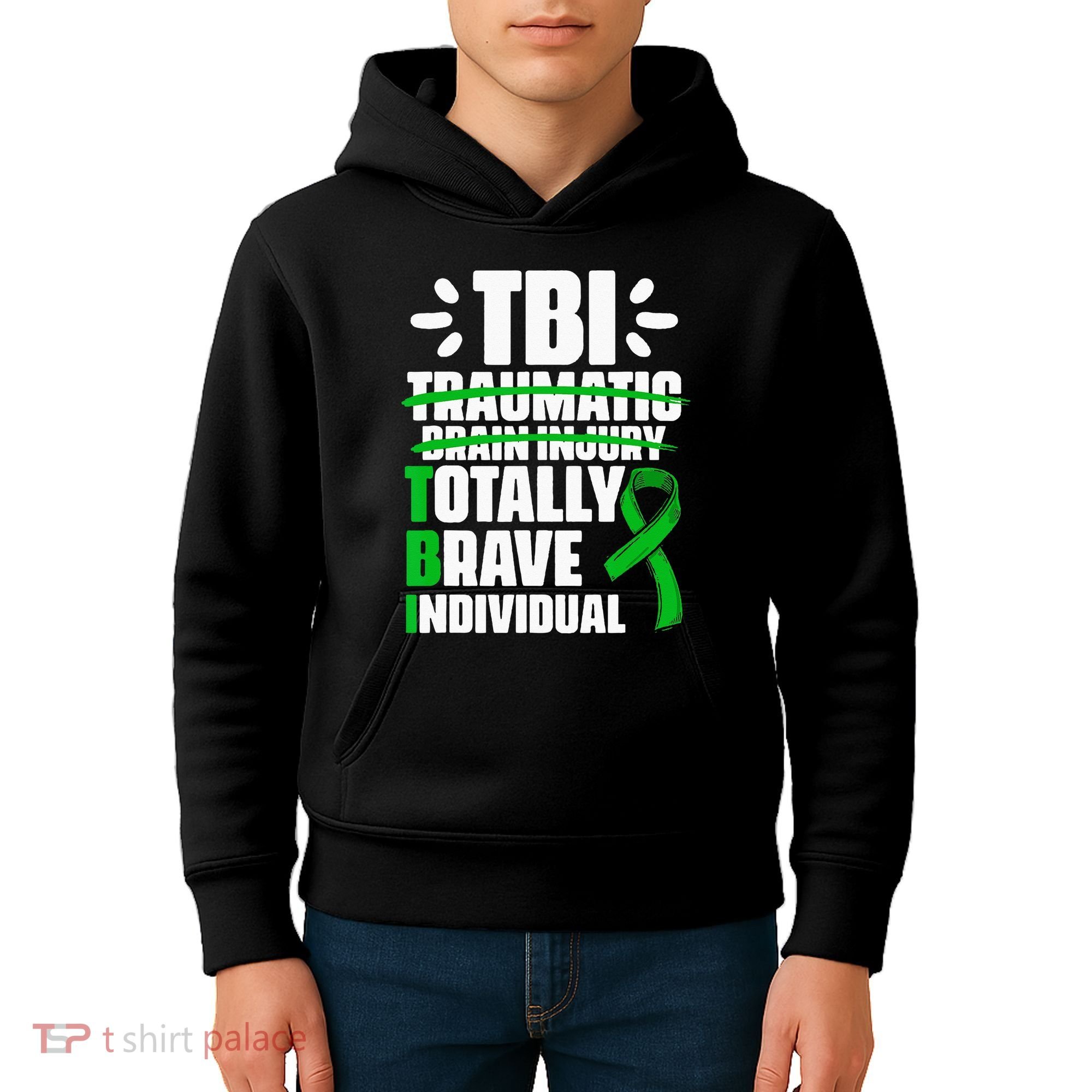 TBI Totally Brave Individual Traumatic Brain Injury Survivor Kids Hoodie