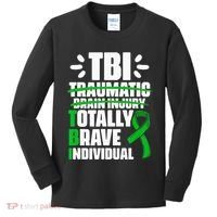 TBI Totally Brave Individual Traumatic Brain Injury Survivor Kids Long Sleeve Shirt thumb 0