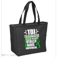 TBI Totally Brave Individual Traumatic Brain Injury Survivor Tote Bag thumb 2