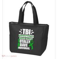 TBI Totally Brave Individual Traumatic Brain Injury Survivor Tote Bag thumb 3
