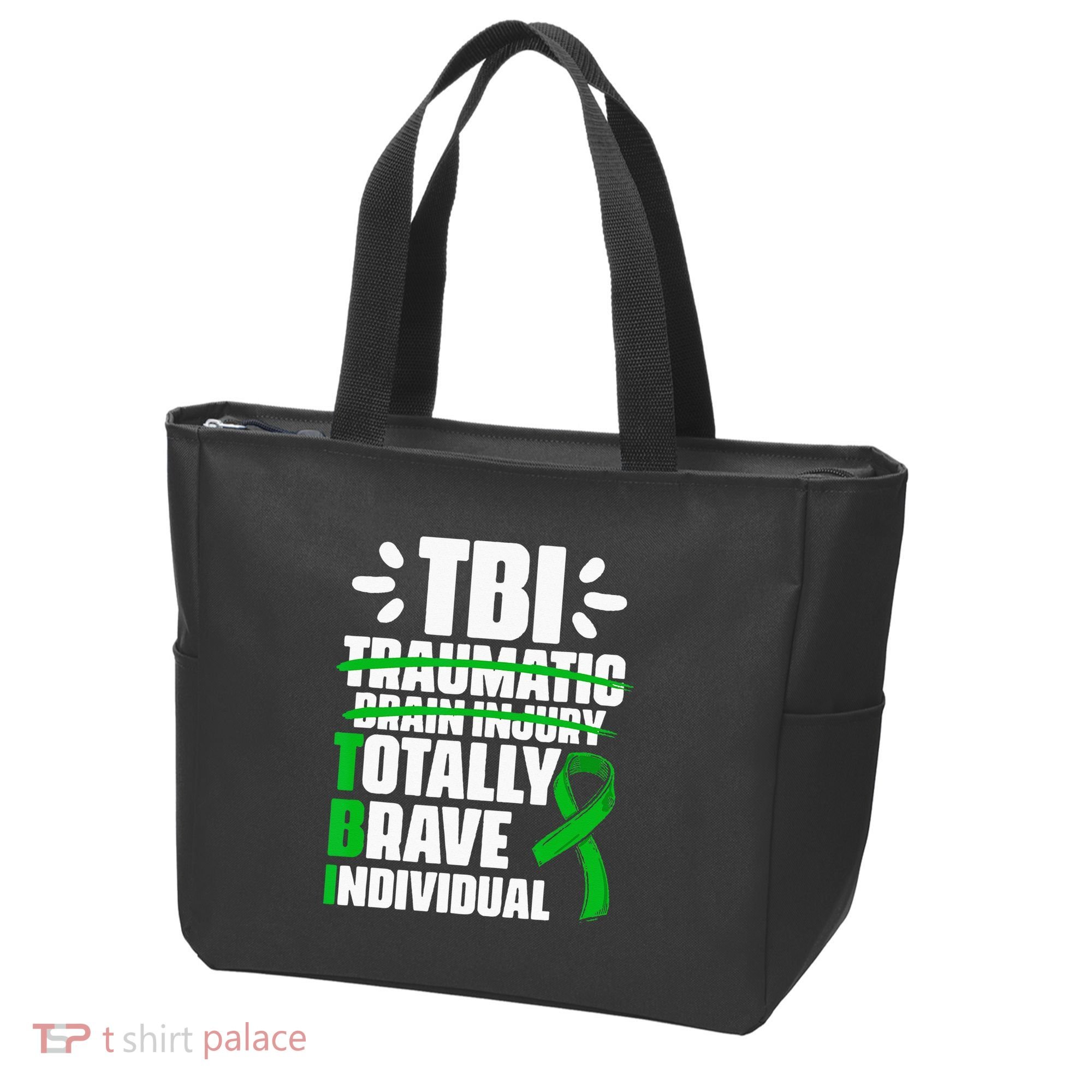 TBI Totally Brave Individual Traumatic Brain Injury Survivor Tote Bag