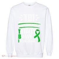 TBI Totally Brave Individual Traumatic Brain Injury Survivor Garment-Dyed Sweatshirt thumb 0