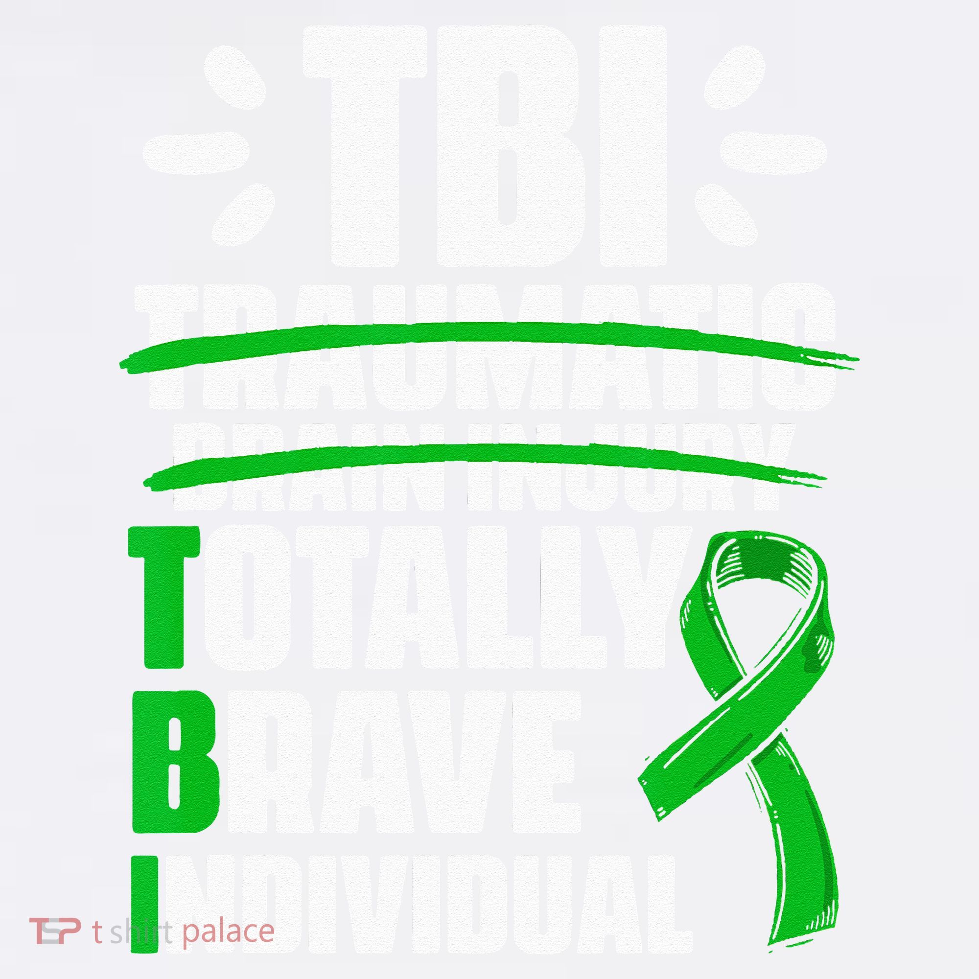TBI Totally Brave Individual Traumatic Brain Injury Survivor Garment-Dyed Sweatshirt