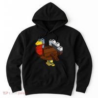 Turkey Thanksgiving Block Brick Building Master Builder Hoodie thumb 0