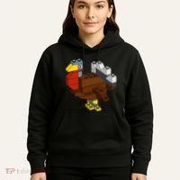 Turkey Thanksgiving Block Brick Building Master Builder Hoodie thumb 5