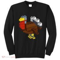 Turkey Thanksgiving Block Brick Building Master Builder Sweatshirt thumb 0