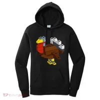 Turkey Thanksgiving Block Brick Building Master Builder Women's Hoodie thumb 0