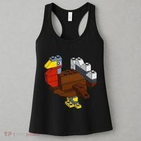 Turkey Thanksgiving Block Brick Building Master Builder Women's Tank Top thumb 3