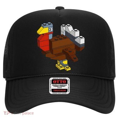Turkey Thanksgiving Block Brick Building Master Builder Hat
