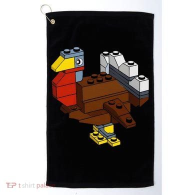 Turkey Thanksgiving Block Brick Building Master Builder Golf Towel