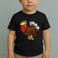 Turkey Thanksgiving Block Brick Building Master Builder Toddler T-Shirt thumb 2