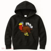 Turkey Thanksgiving Block Brick Building Master Builder Kids Hoodie thumb 0