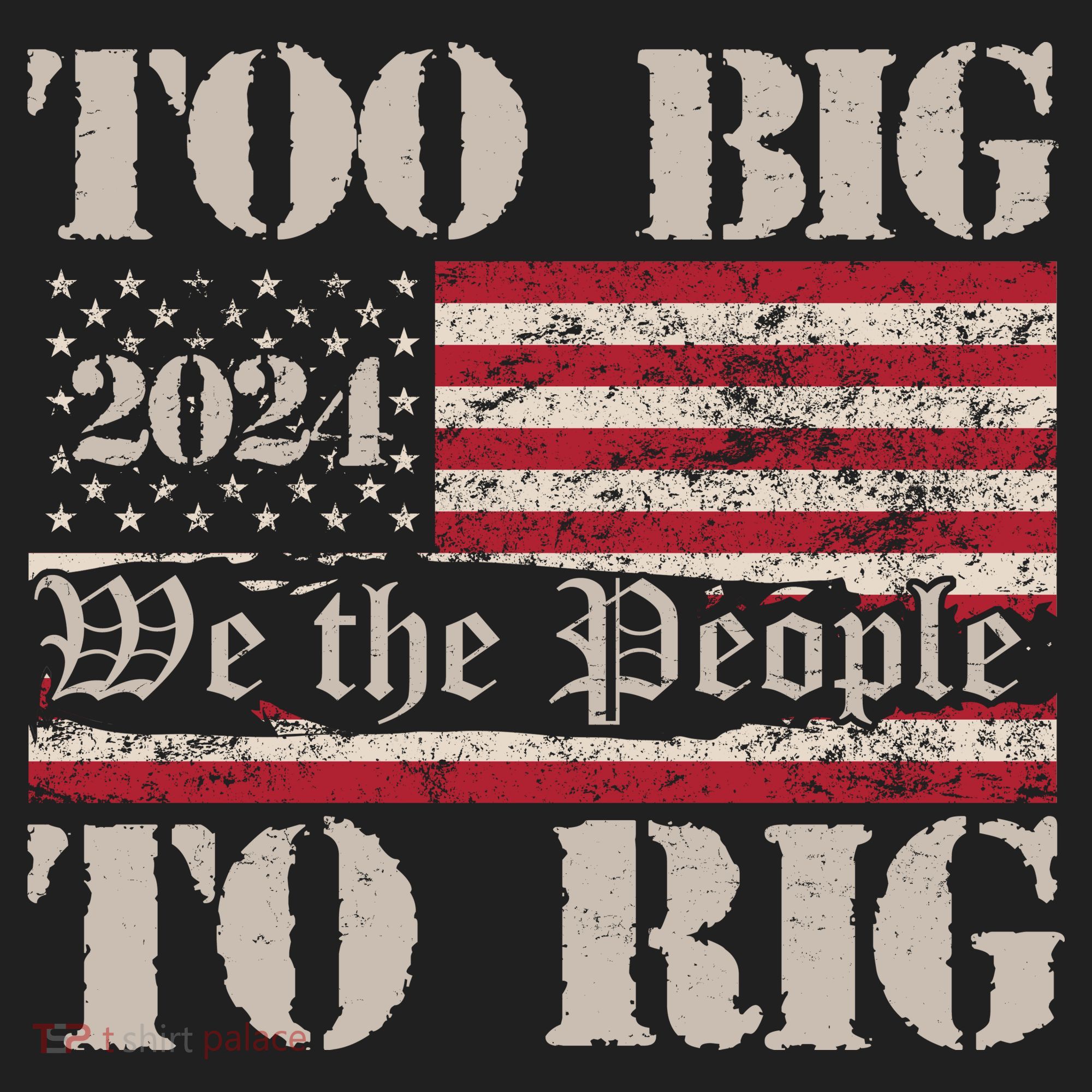 Trump Too Big To Rig We The People Golf Towel