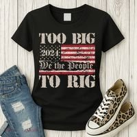 Trump Too Big To Rig We The People Women's T-Shirt thumb 3