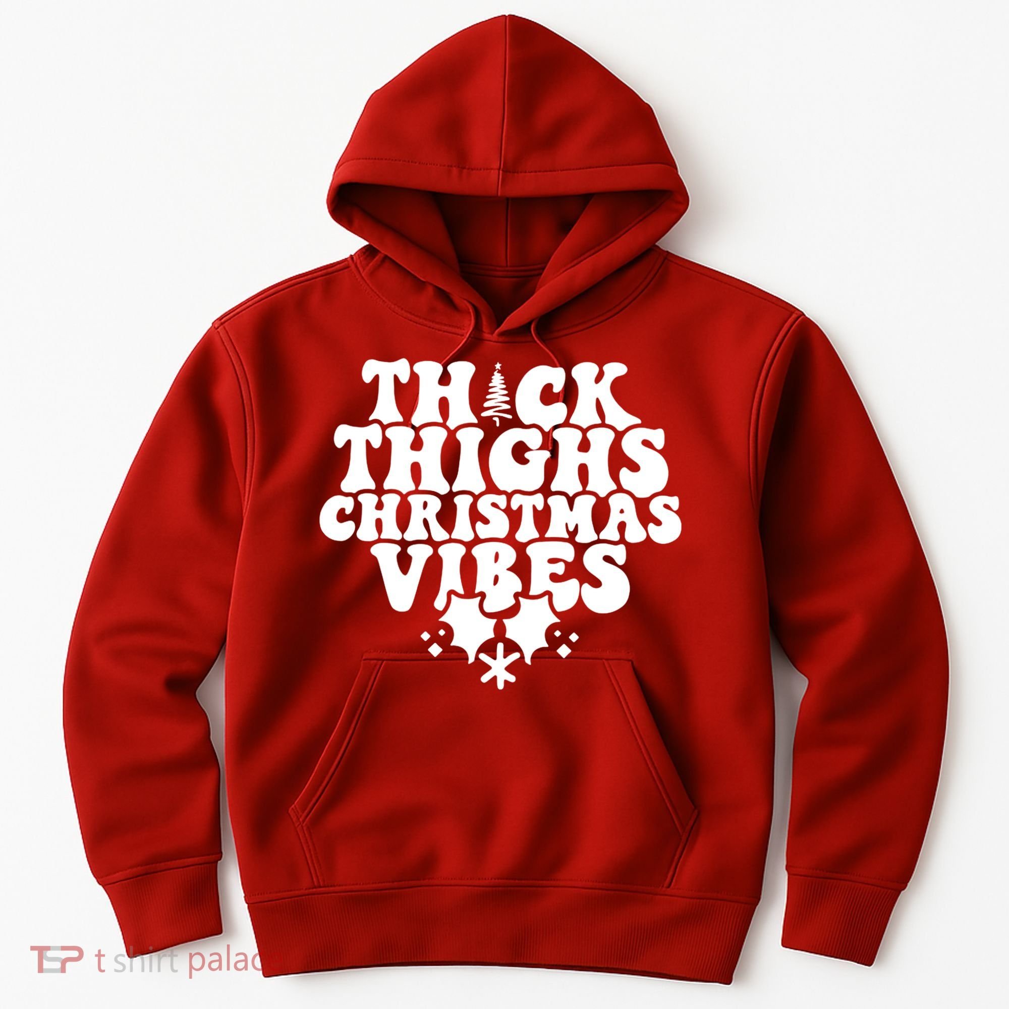 Thick Thighs Christmas Vibes Hoodie