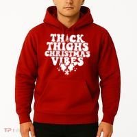 Thick Thighs Christmas Vibes Hoodie thumb 2