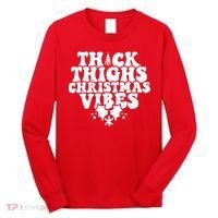 Thick Thighs Christmas Vibes Long Sleeve Shirt thumb 0