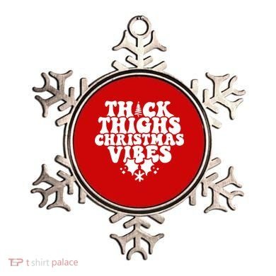 Thick Thighs Christmas Vibes Ornament