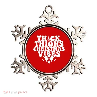 Thick Thighs Christmas Vibes Ornament